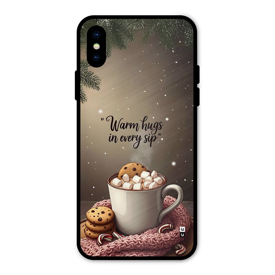 Warm Hugs Metal Back Case for iPhone X