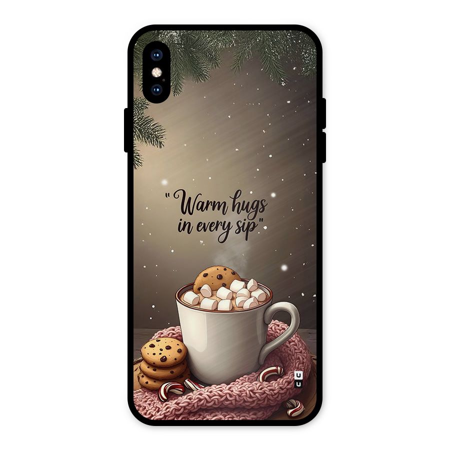 Warm Hugs Metal Back Case for iPhone XS Max