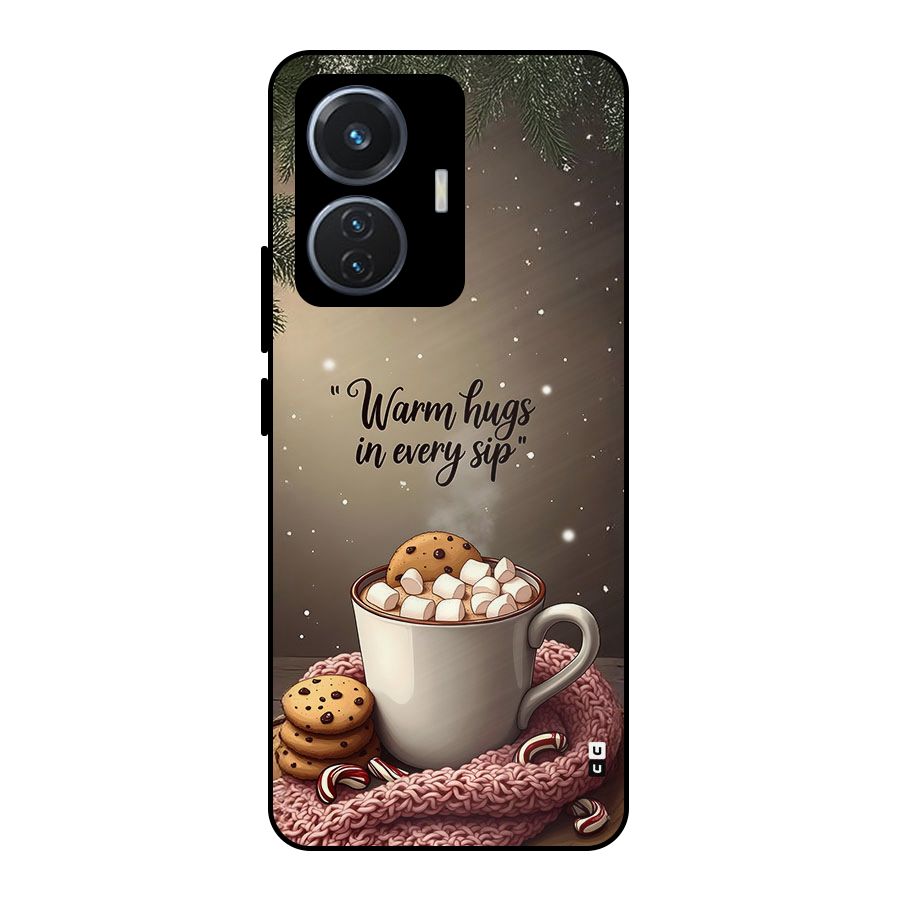 Warm Hugs Metal Back Case for iQOO Z6 44W