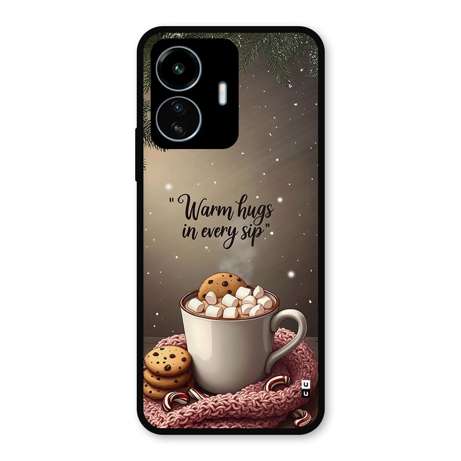 Warm Hugs Metal Back Case for vivo iQOO Z6 Lite 5G