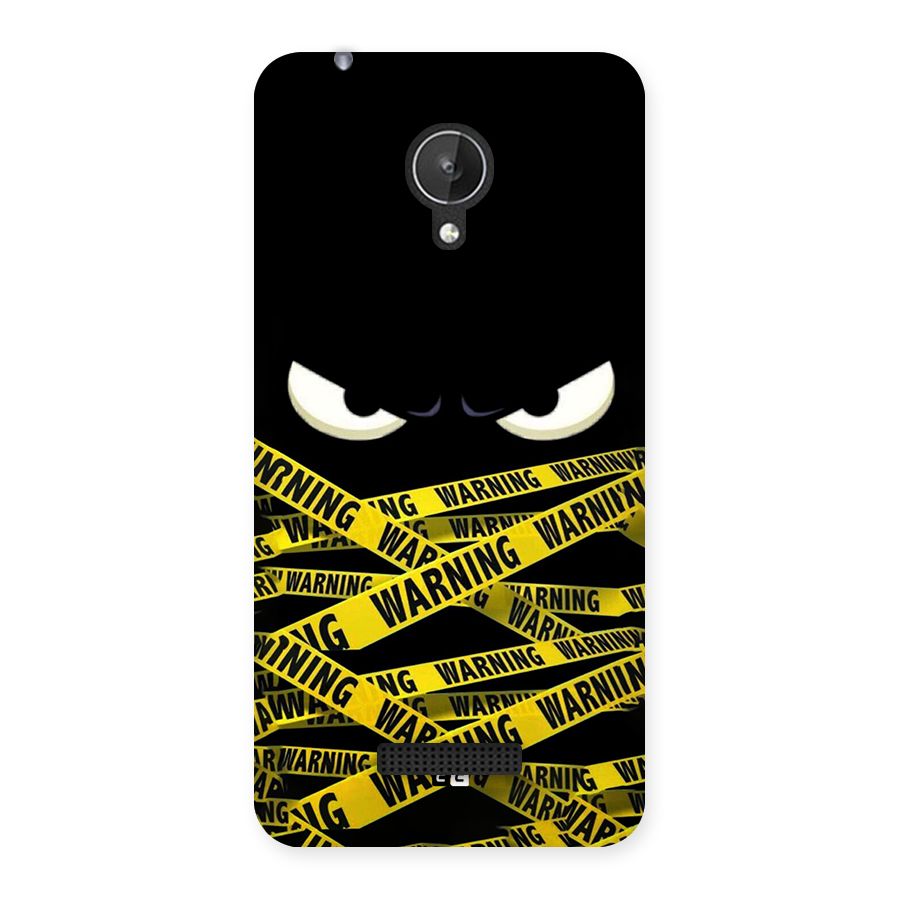 Warning Eyes Back Case for Canvas Spark Q380