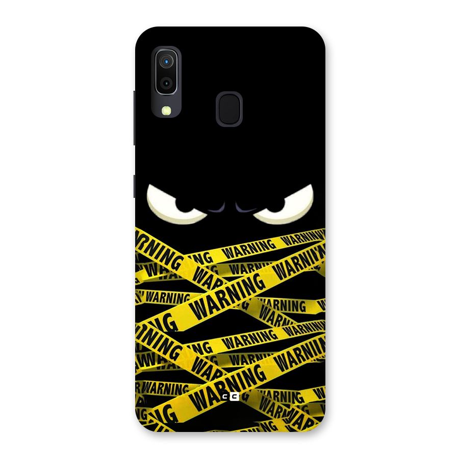 Warning Eyes Back Case for Galaxy A20