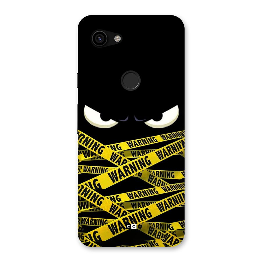 Warning Eyes Back Case for Google Pixel 3a