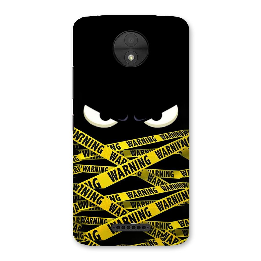 Warning Eyes Back Case for Moto C