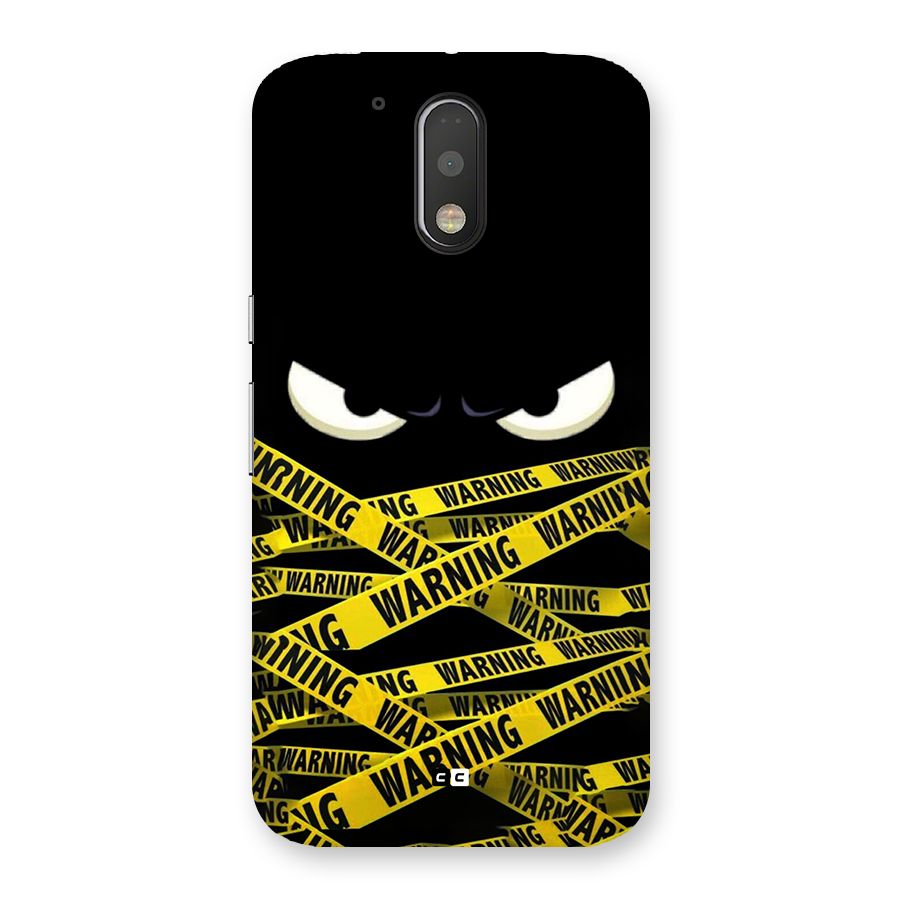 Warning Eyes Back Case for Moto G4 Plus