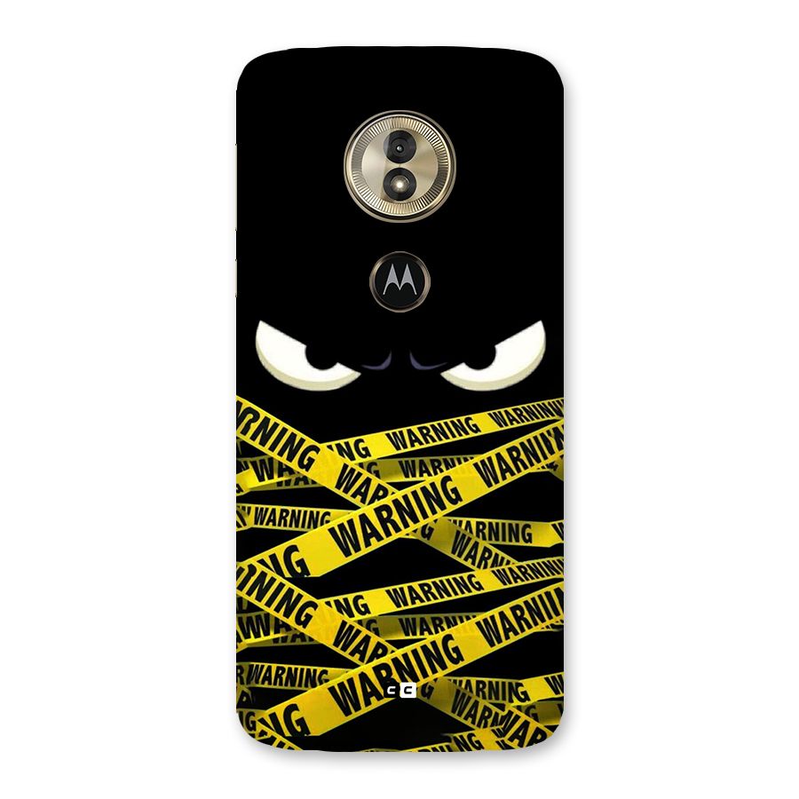 Warning Eyes Back Case for Moto G6 Play
