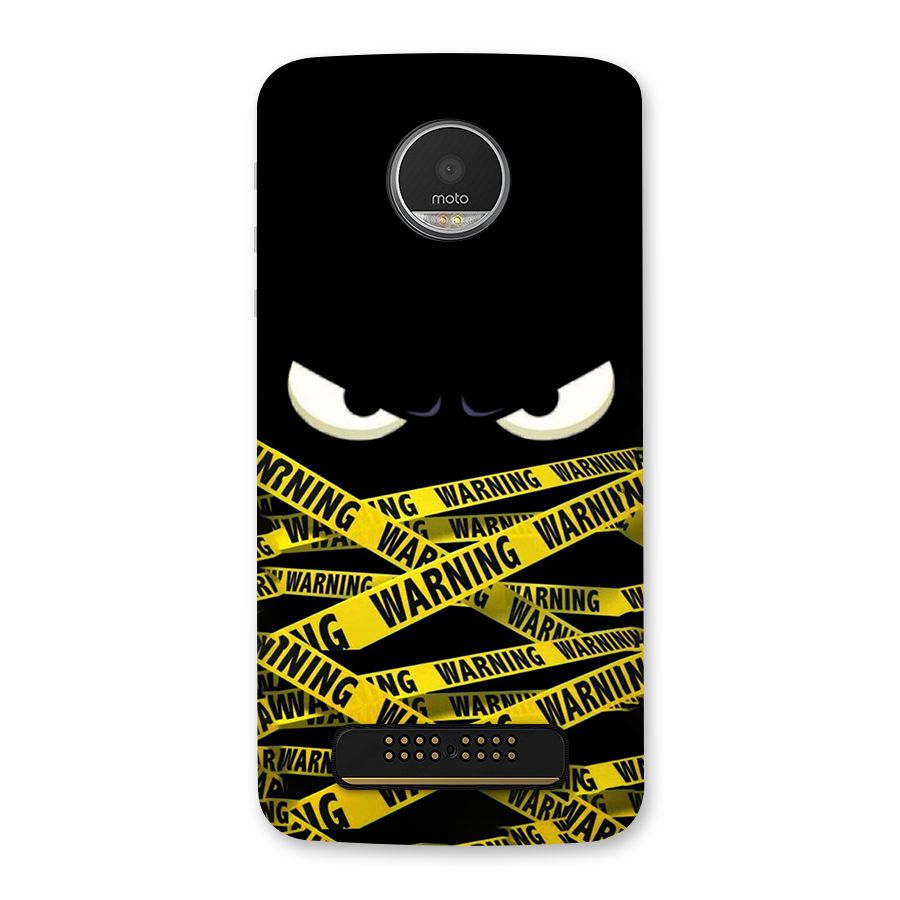 Warning Eyes Back Case for Moto Z Play