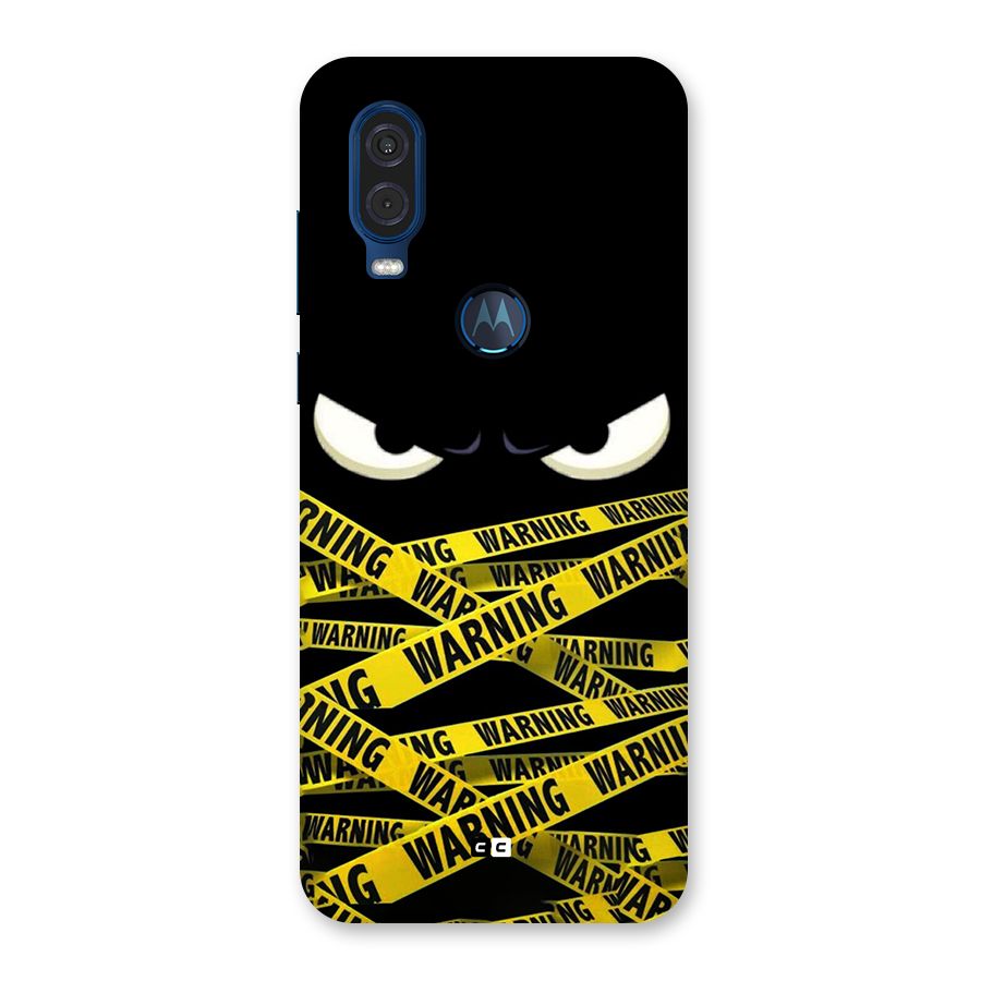 Warning Eyes Back Case for Motorola One Vision