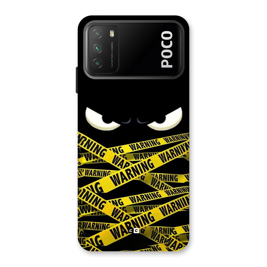 Warning Eyes Back Case for Poco M3