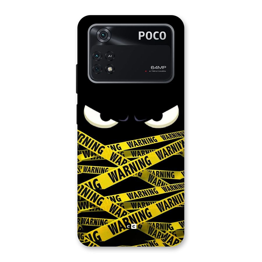 Warning Eyes Back Case for Poco M4 Pro 4G