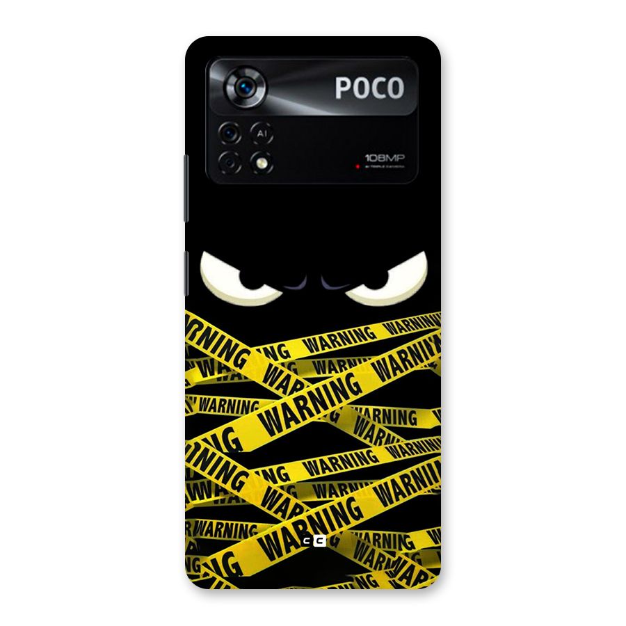 Warning Eyes Back Case for Poco X4 Pro 5G