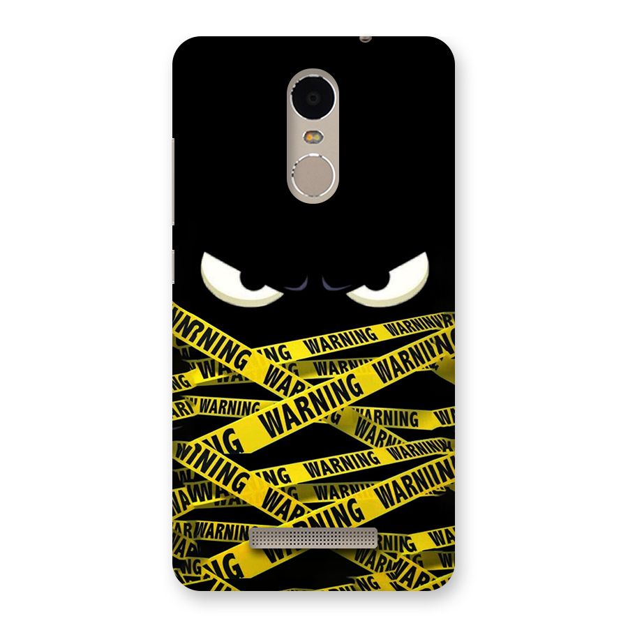 Warning Eyes Back Case for Redmi Note 3