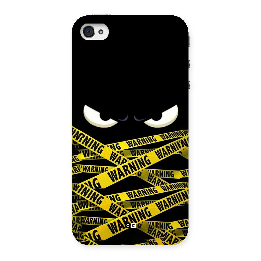 Warning Eyes Back Case for iPhone 4 4s