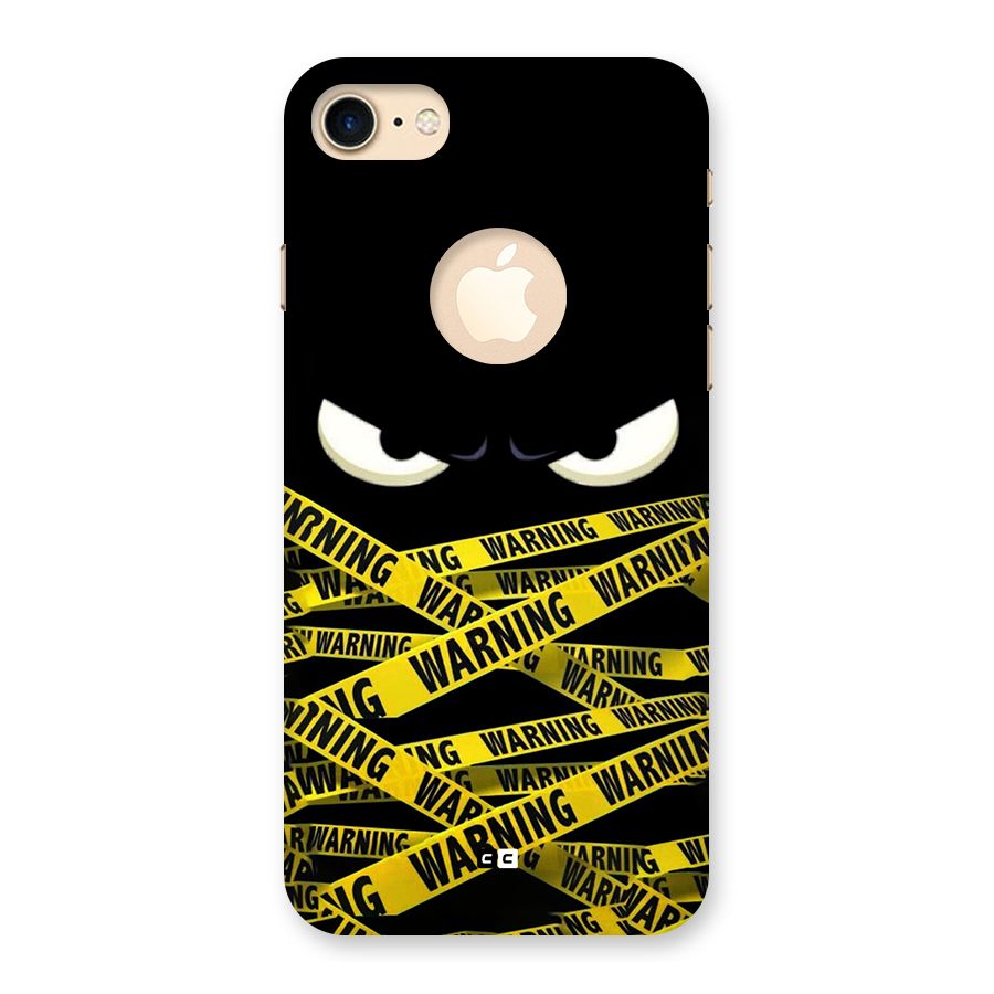 Warning Eyes Back Case for iPhone 7 Logo Cut