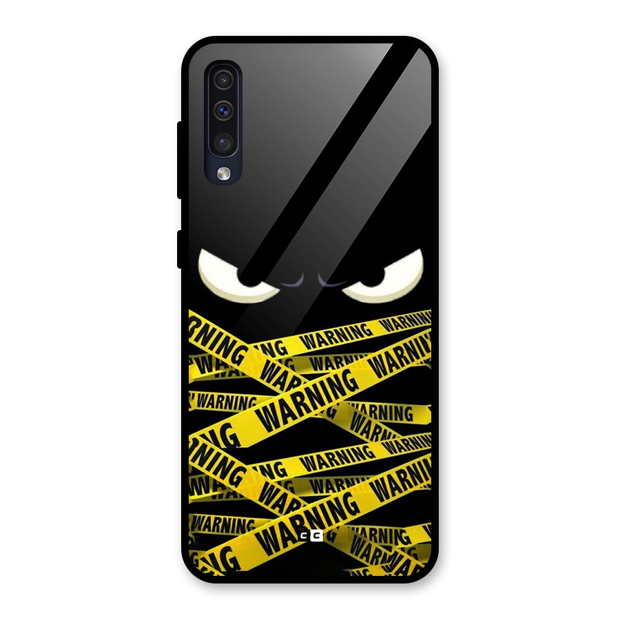 Warning Eyes Glass Back Case for Galaxy A30s