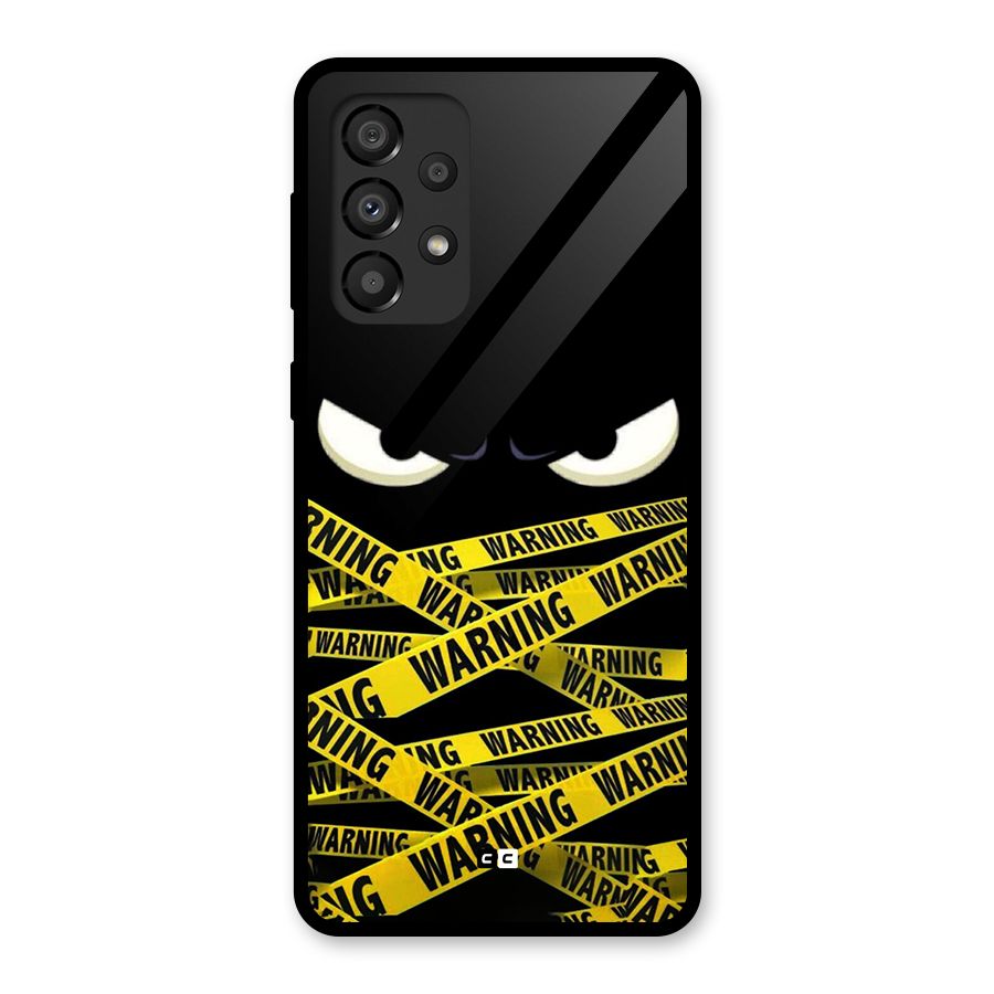 Warning Eyes Glass Back Case for Galaxy A33 5G