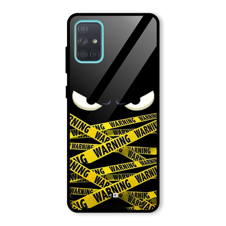 Warning Eyes Glass Back Case for Galaxy A71
