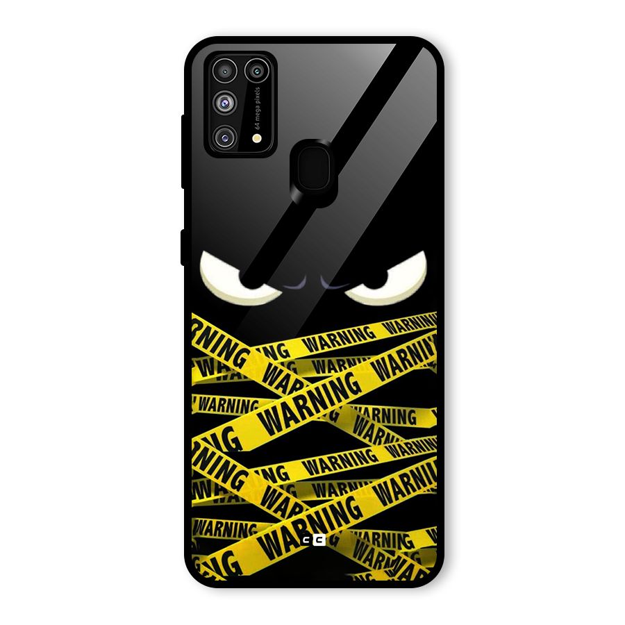 Warning Eyes Glass Back Case for Galaxy F41
