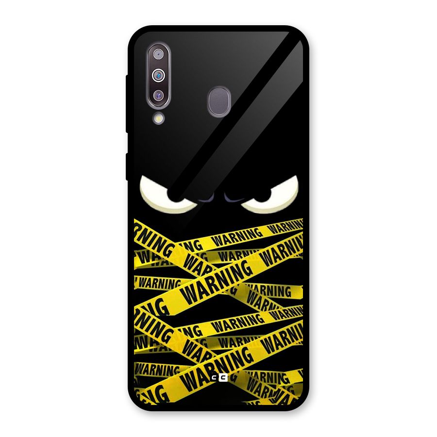 Warning Eyes Glass Back Case for Galaxy M30