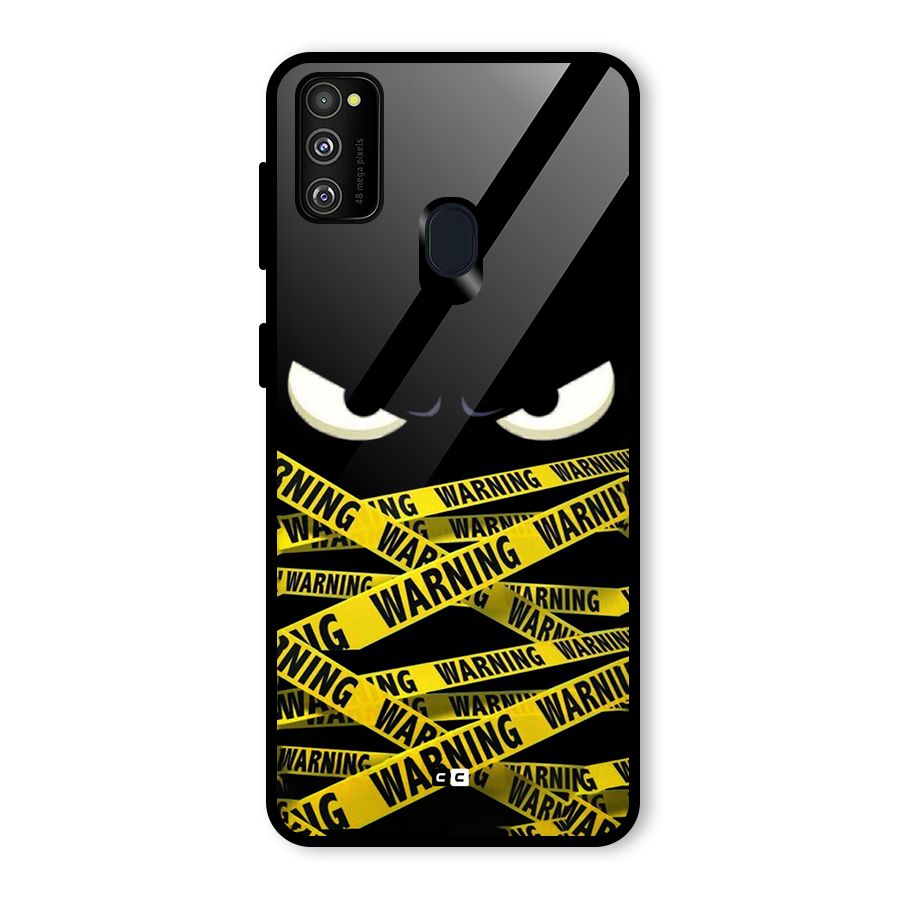 Warning Eyes Glass Back Case for Galaxy M30s