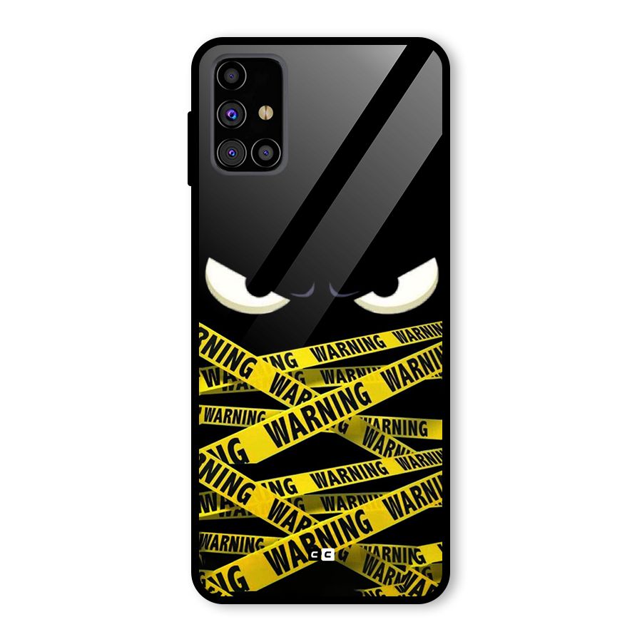 Warning Eyes Glass Back Case for Galaxy M31s