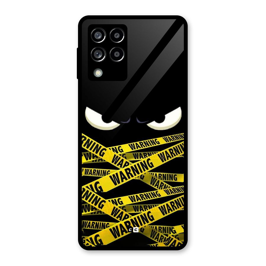 Warning Eyes Glass Back Case for Galaxy M53 5G