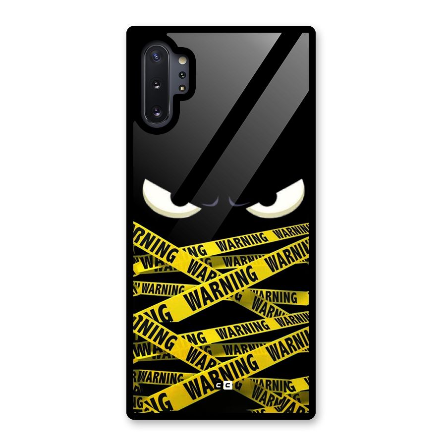 Warning Eyes Glass Back Case for Galaxy Note 10 Plus