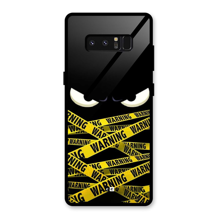 Warning Eyes Glass Back Case for Galaxy Note 8