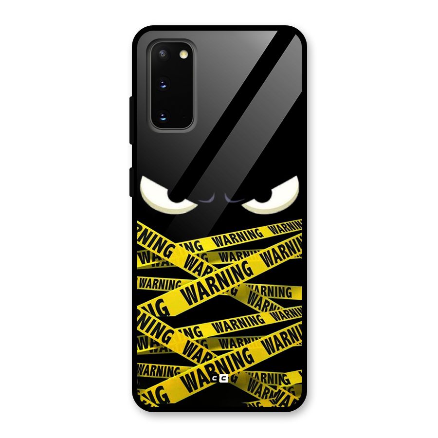 Warning Eyes Glass Back Case for Galaxy S20