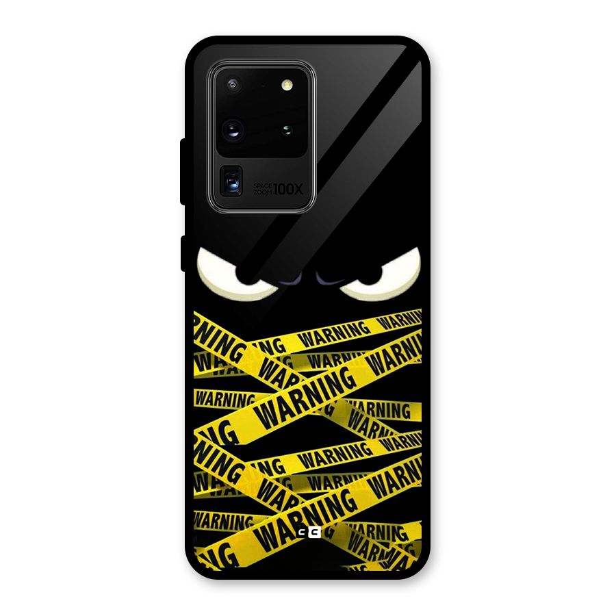 Warning Eyes Glass Back Case for Galaxy S20 Ultra