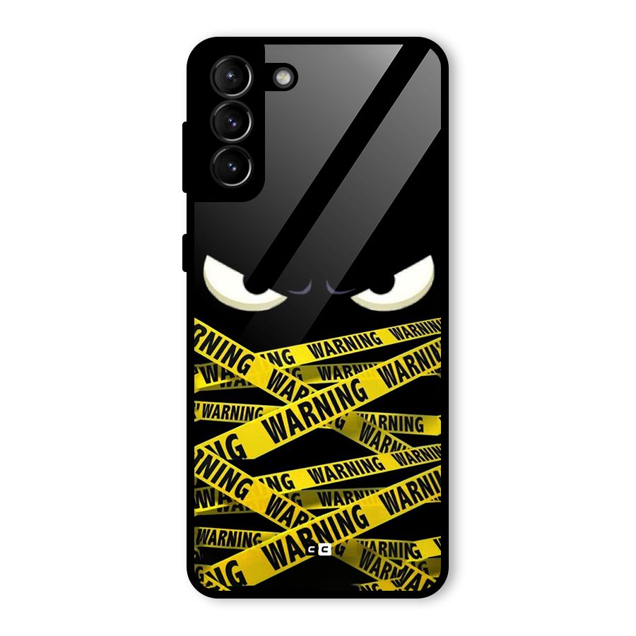 Warning Eyes Glass Back Case for Galaxy S21 Plus