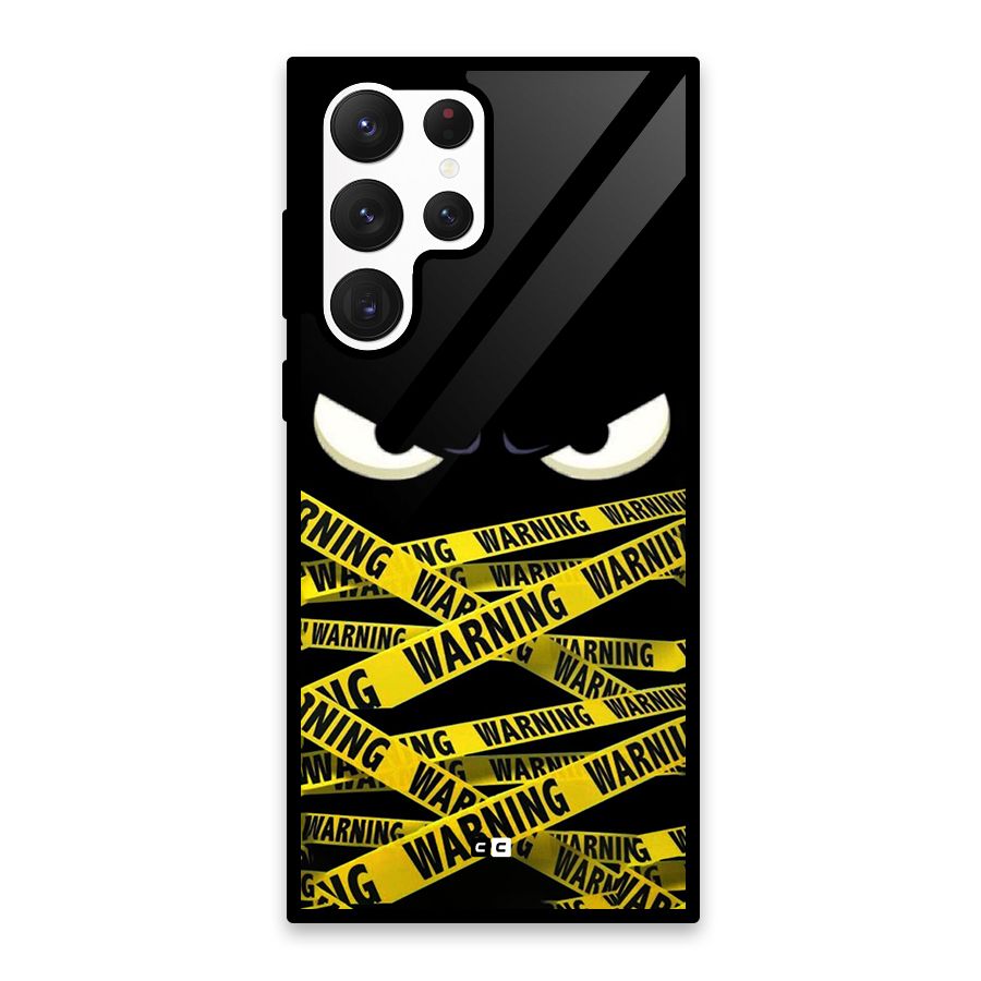 Warning Eyes Glass Back Case for Galaxy S22 Ultra 5G