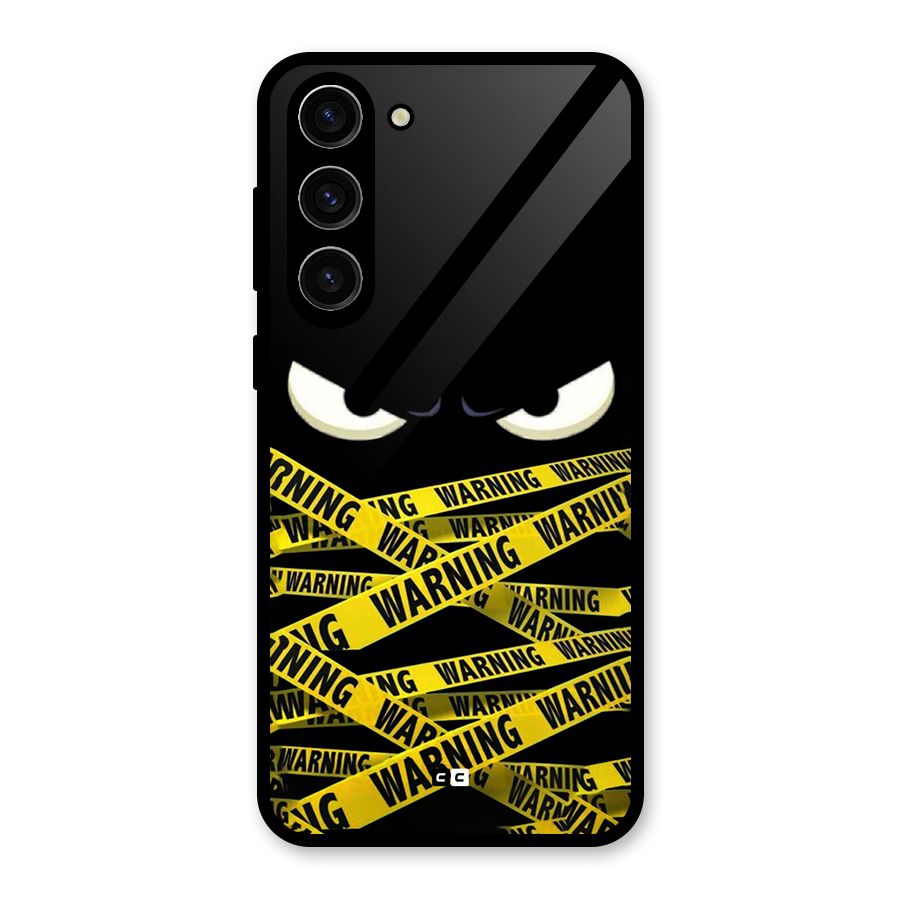 Warning Eyes Glass Back Case for Galaxy S23 Plus