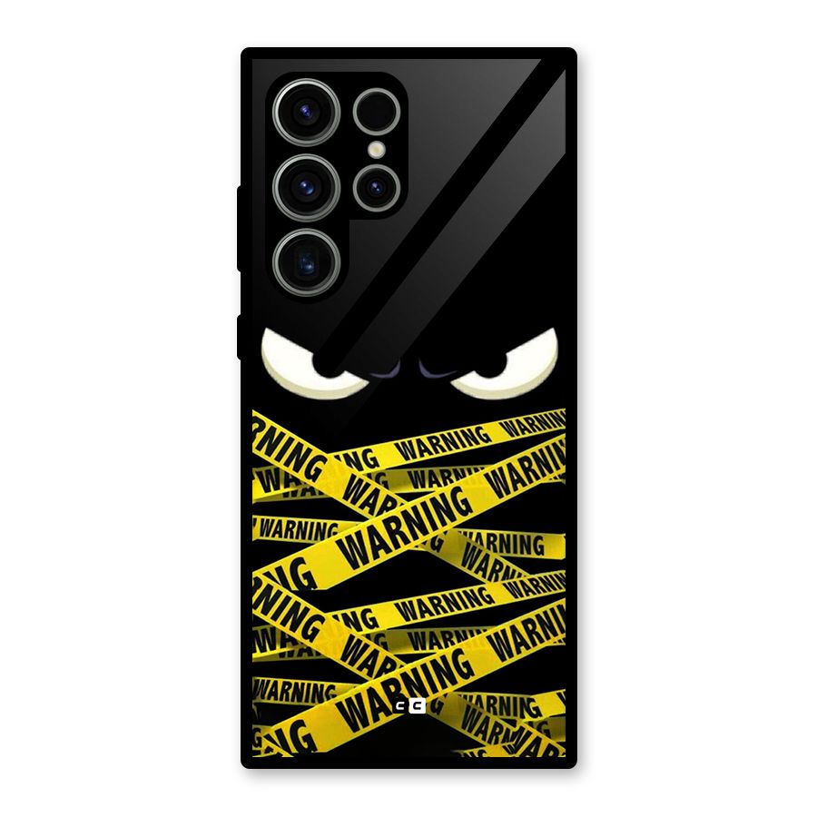 Warning Eyes Glass Back Case for Galaxy S23 Ultra