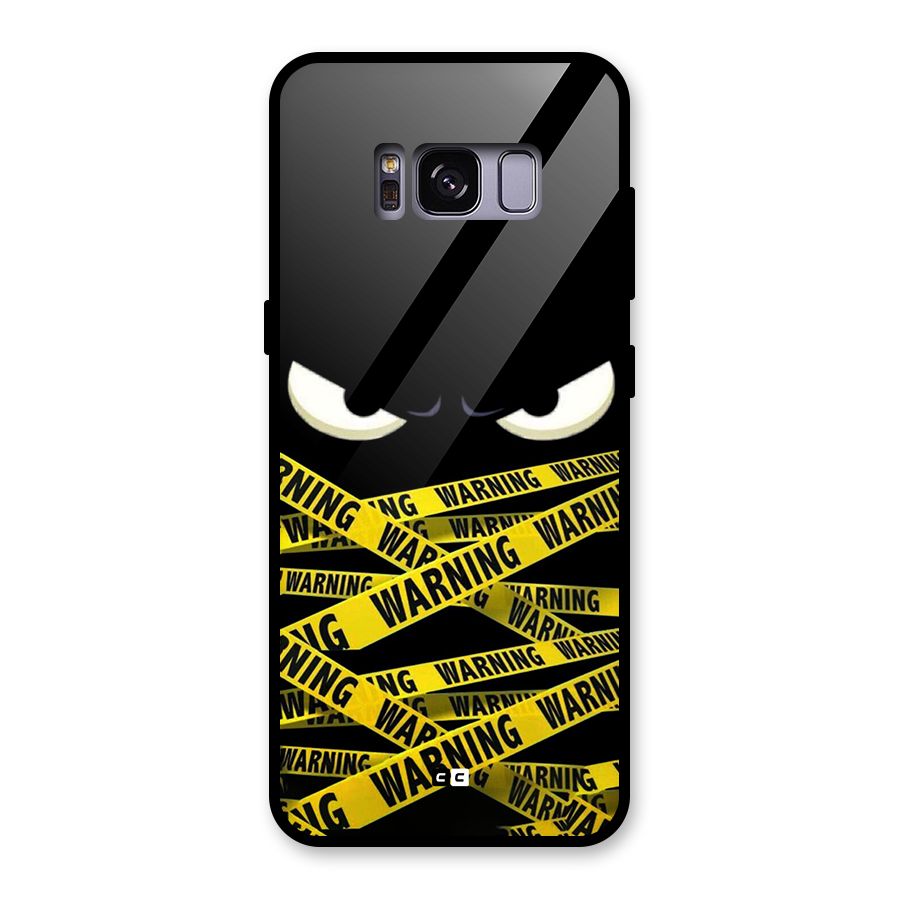 Warning Eyes Glass Back Case for Galaxy S8