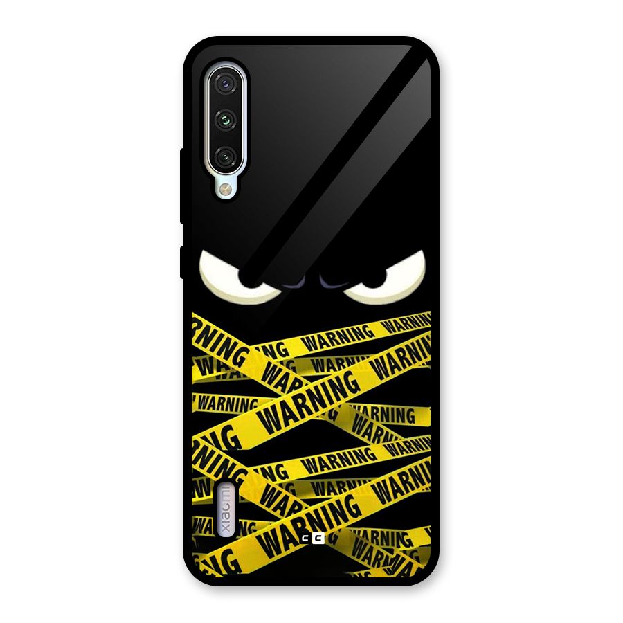 Warning Eyes Glass Back Case for Mi A3