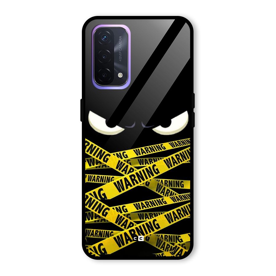 Warning Eyes Glass Back Case for Oppo A74 5G