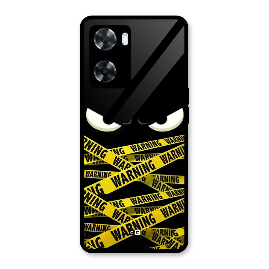 Warning Eyes Glass Back Case for Oppo A77s