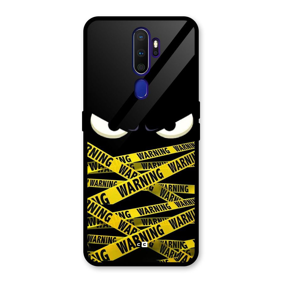 Warning Eyes Glass Back Case for Oppo A9 (2020)