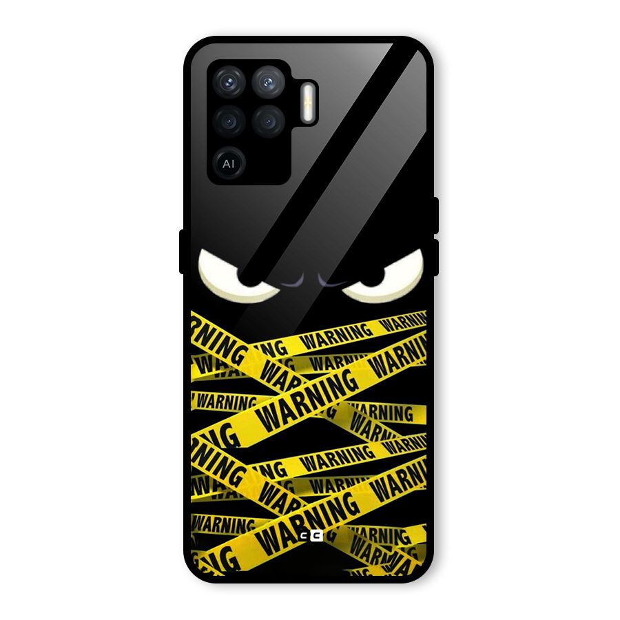 Warning Eyes Glass Back Case for Oppo F19 Pro