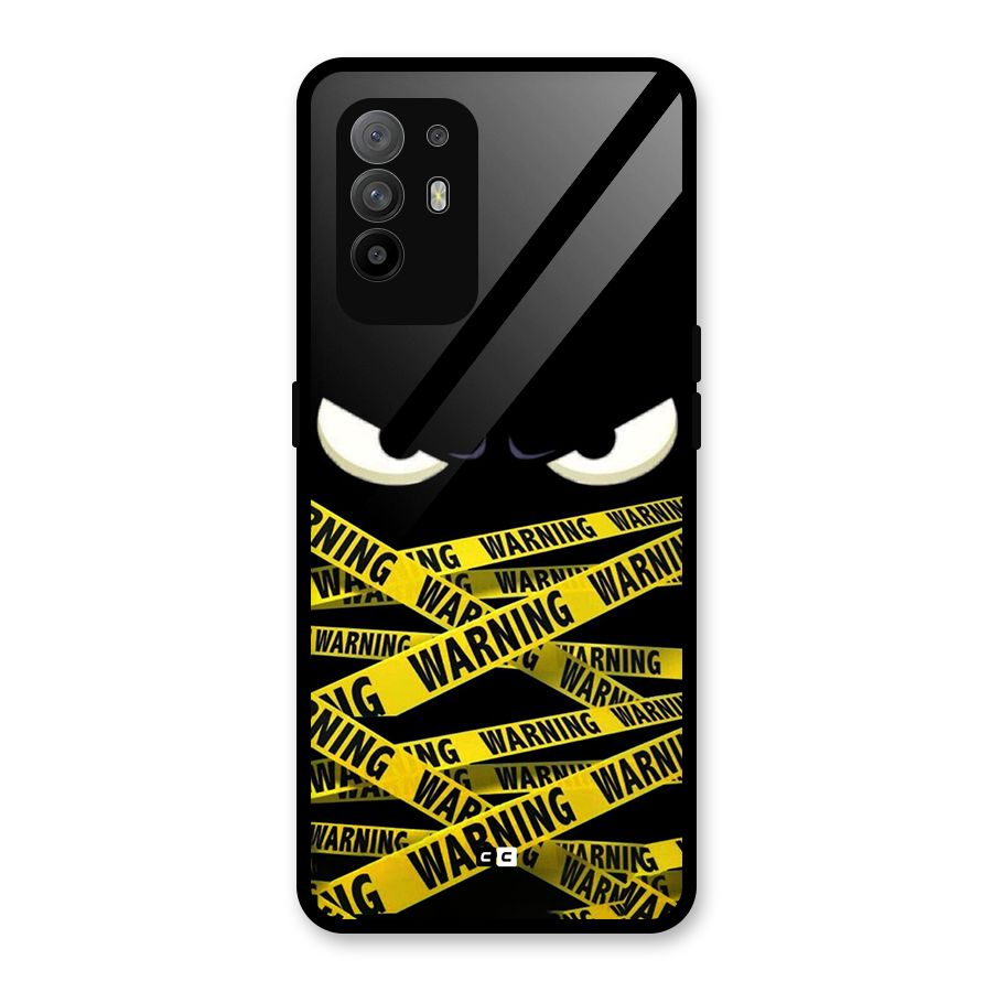 Warning Eyes Glass Back Case for Oppo F19 Pro Plus 5G