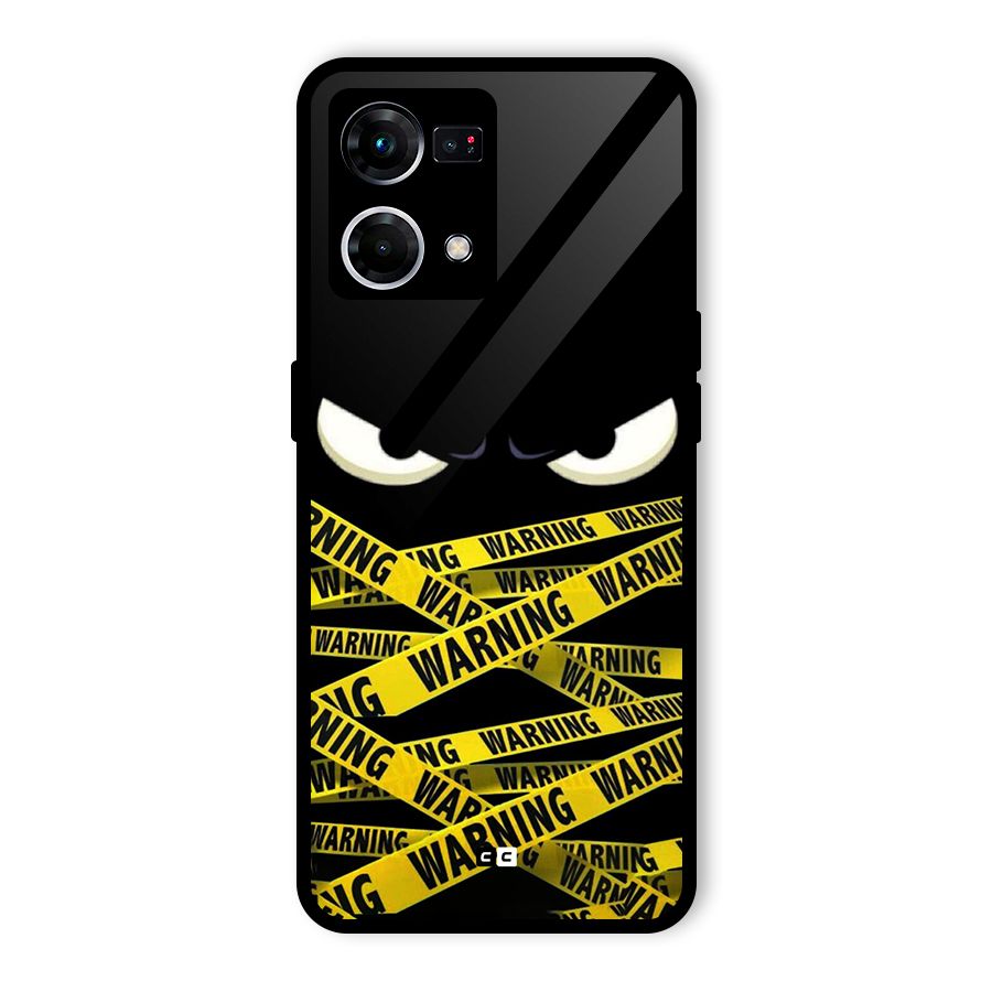 Warning Eyes Glass Back Case for Oppo F21s Pro 4G
