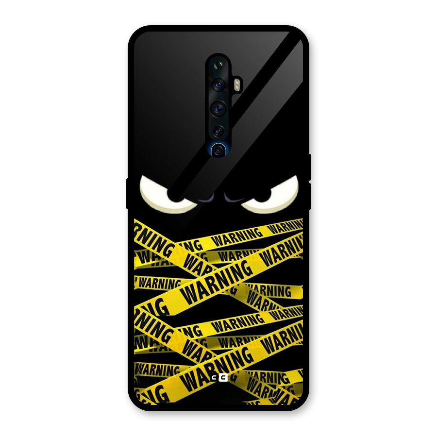 Warning Eyes Glass Back Case for Oppo Reno2 F
