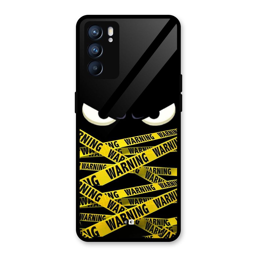 Warning Eyes Glass Back Case for Oppo Reno6 5G
