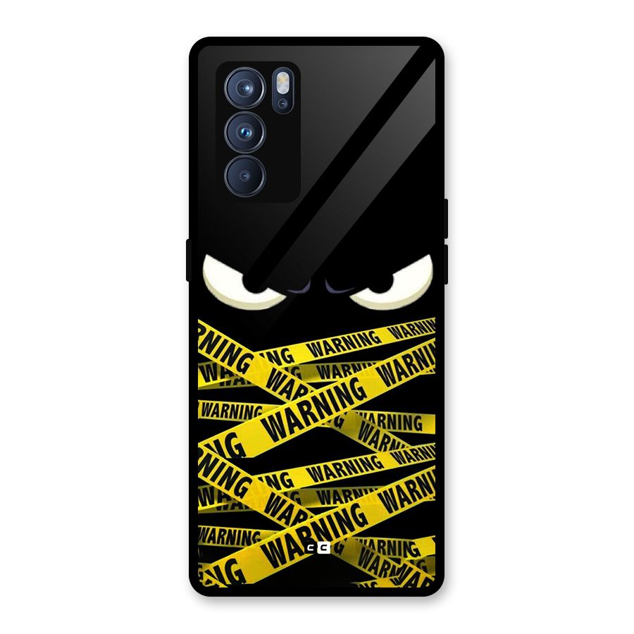 Warning Eyes Glass Back Case for Oppo Reno6 Pro 5G