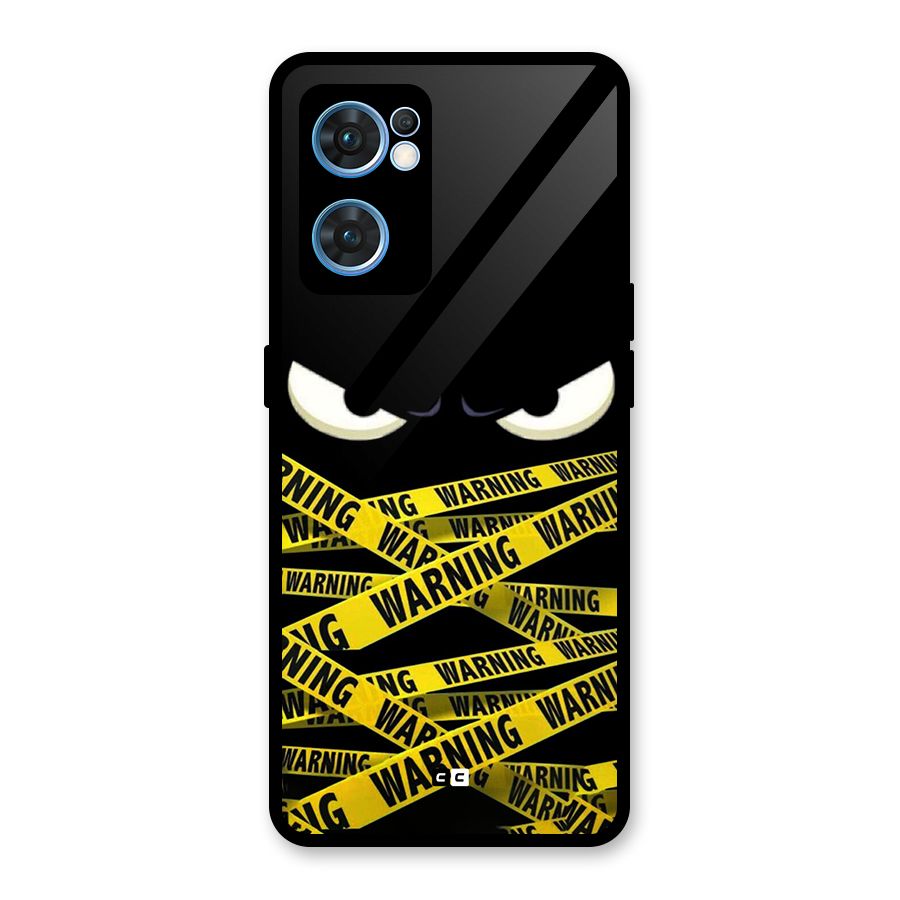 Warning Eyes Glass Back Case for Oppo Reno7 5G