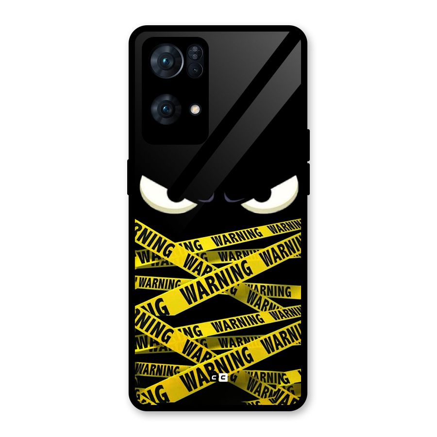 Warning Eyes Glass Back Case for Oppo Reno7 Pro 5G