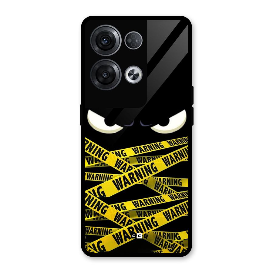 Warning Eyes Glass Back Case for Oppo Reno8 Pro 5G