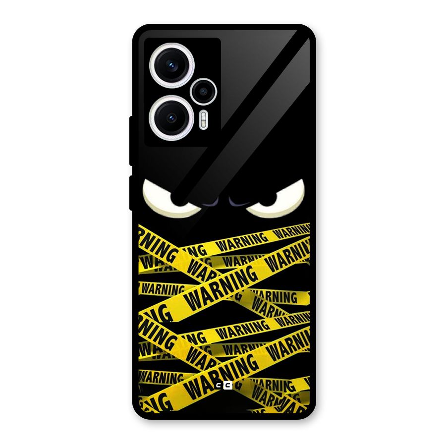 Warning Eyes Glass Back Case for Poco F5
