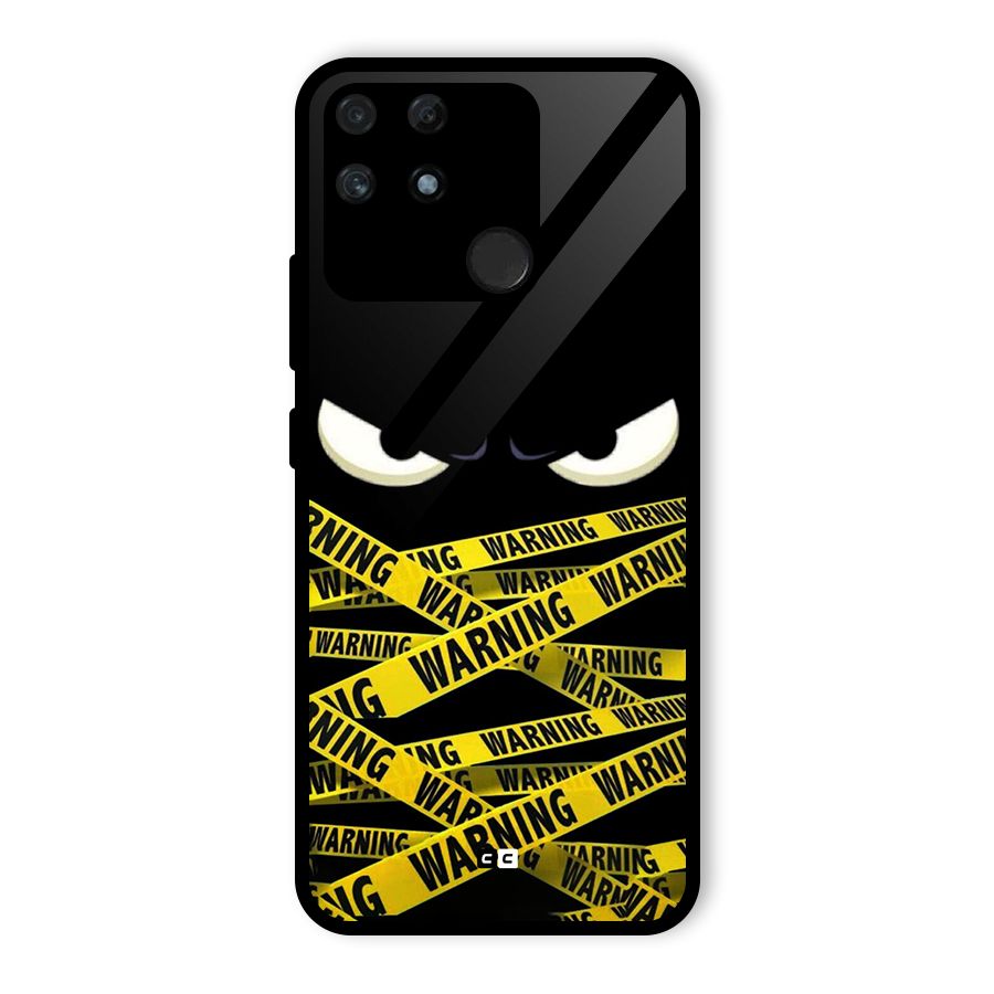 Warning Eyes Glass Back Case for Realme Narzo 50A